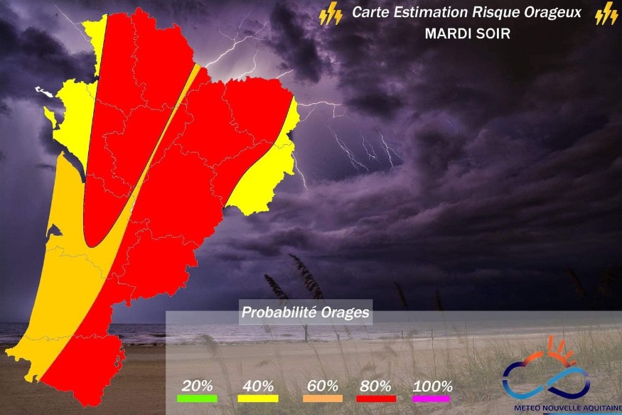 Incendies et météo : des orages demain soir en Gironde et Lot-et-Garonne mais sans doute pas de pluie