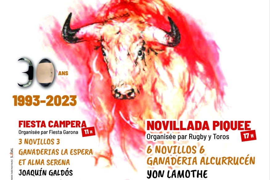 Rugby & Tauromachie : Programme royal pour la 30e de Rugby y Toros du 1er au 4 juin à Captieux !